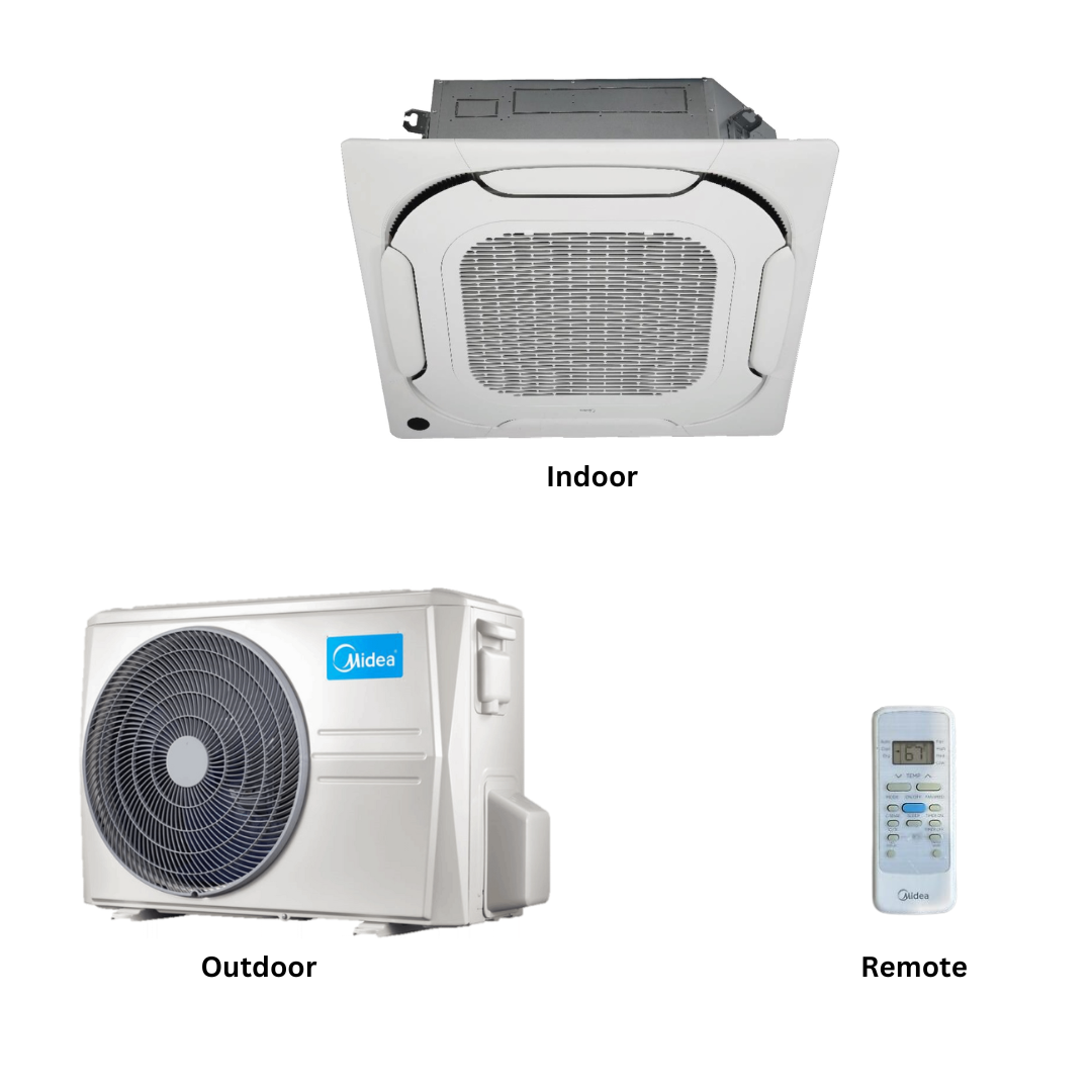 Midea 4.0 Ton Ceiling Cassette Non-Inverter AC