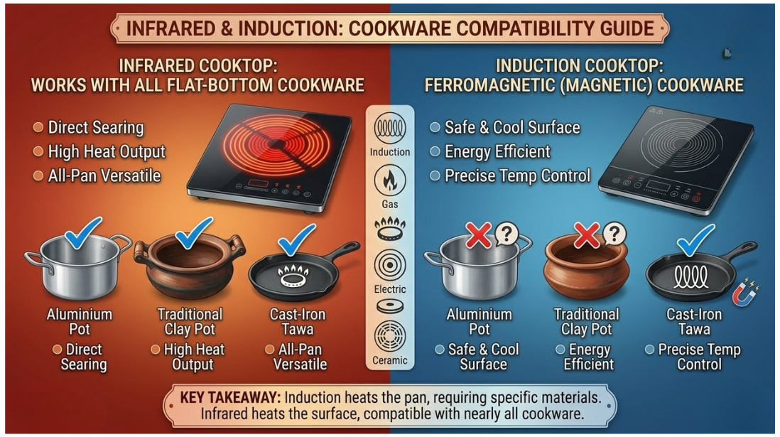 Cooking on Induction Cooktop Nepal