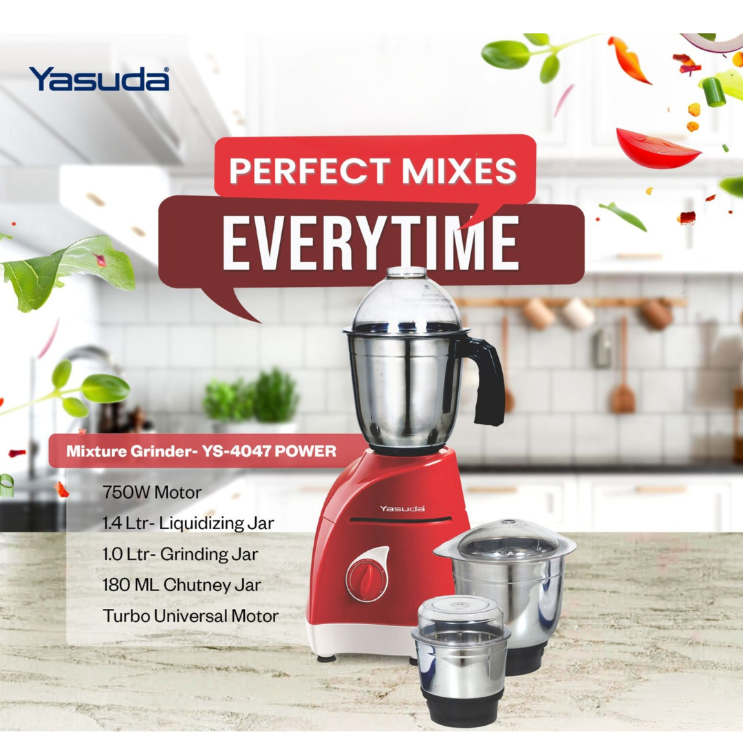 Yasuda TORNADO Mixer Grinder 1000W - YS-5058