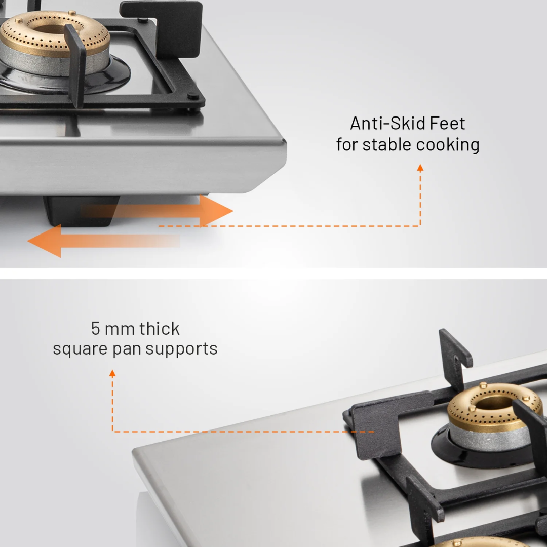 Glen 4 Burner 73 cm Stainless Steel Cooktops - 1054 UT SS