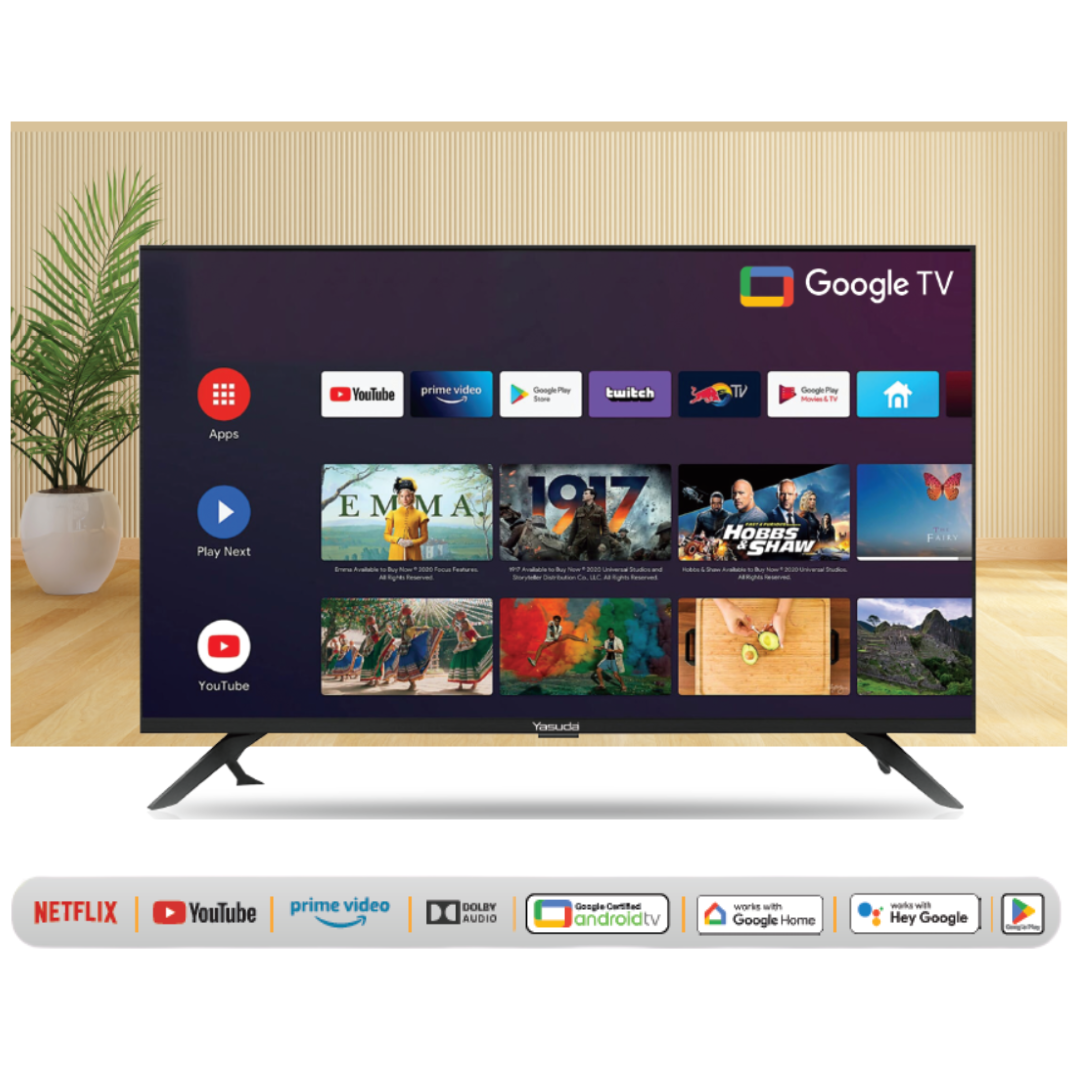 Yasuda 43 Inch Smart QLED Bezelless TV YS-43UQS