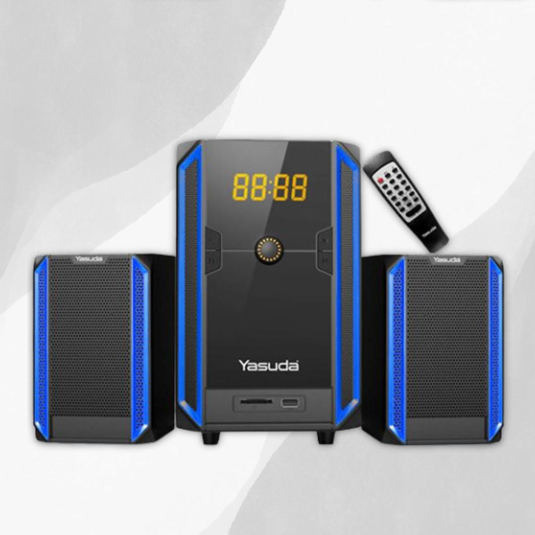 Yasuda 2.1 CH Bluetooth Speaker 15W+10W*2 with Remote - YS-210RT 