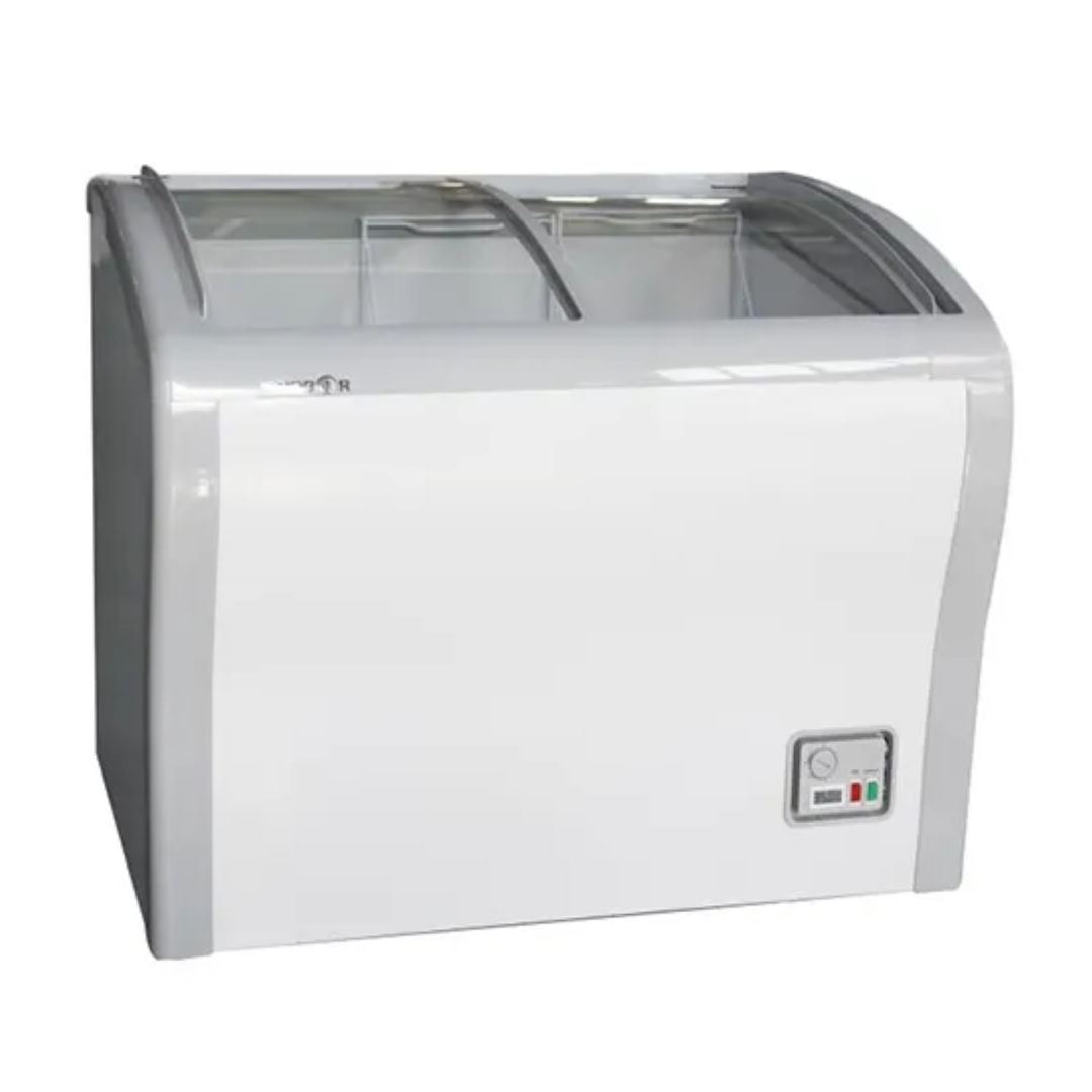 Webor 366 Ltr Glass Top Curve Design Chest Freezer - SD/SC-366