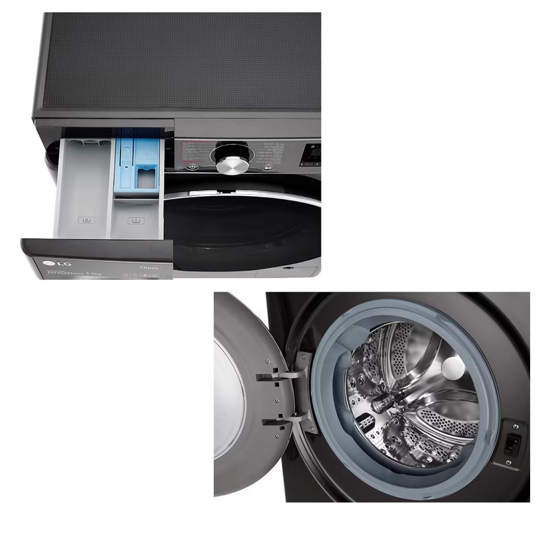 LG 10 Kg Front Load Washing Machine -  FV1410S3B.APBP