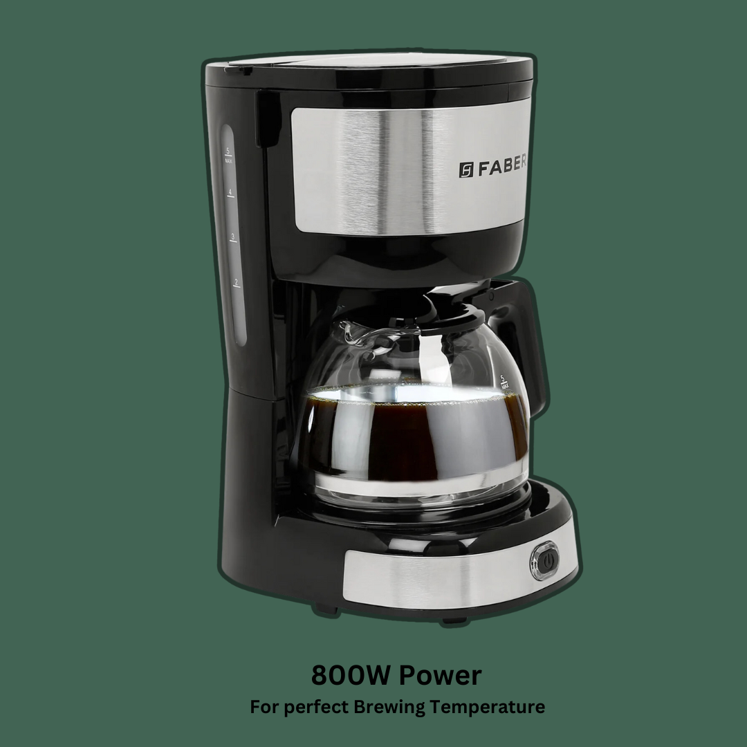 Faber 0.6L Drip Coffee Machine - FCM 0.6L SS BK 800W