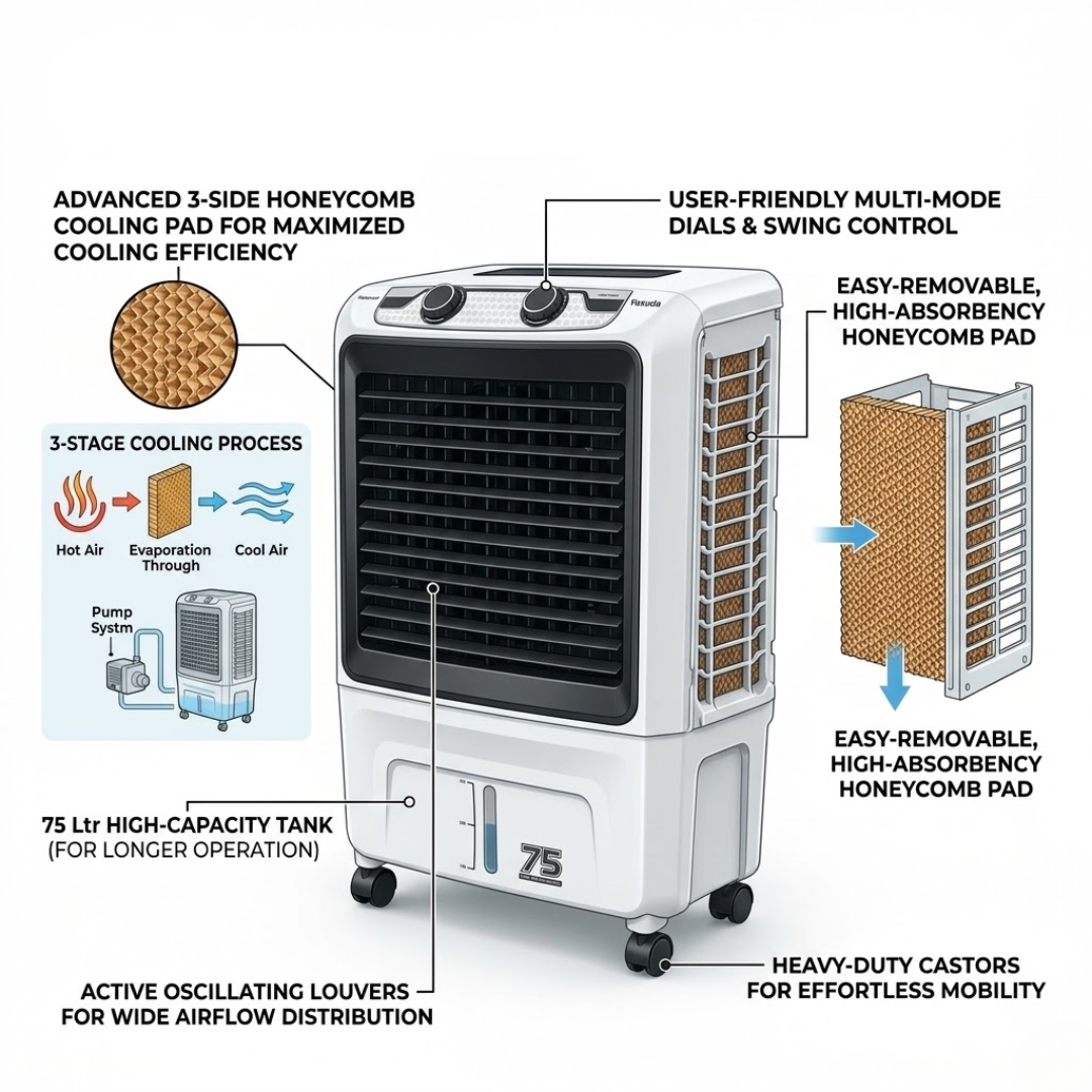 Intex 40L ThunderCool 40 HC Air Cooler