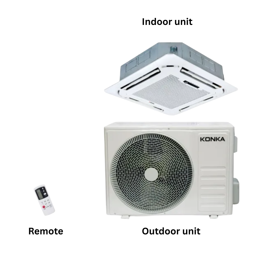 KONKA 1.5 Ton Non-Inverter Ceiling Cassette Air Conditioner