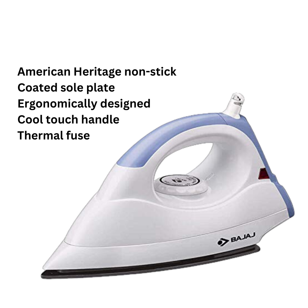 Bajaj DX 4 NEO DuraGlide Soleplate Dry Iron 