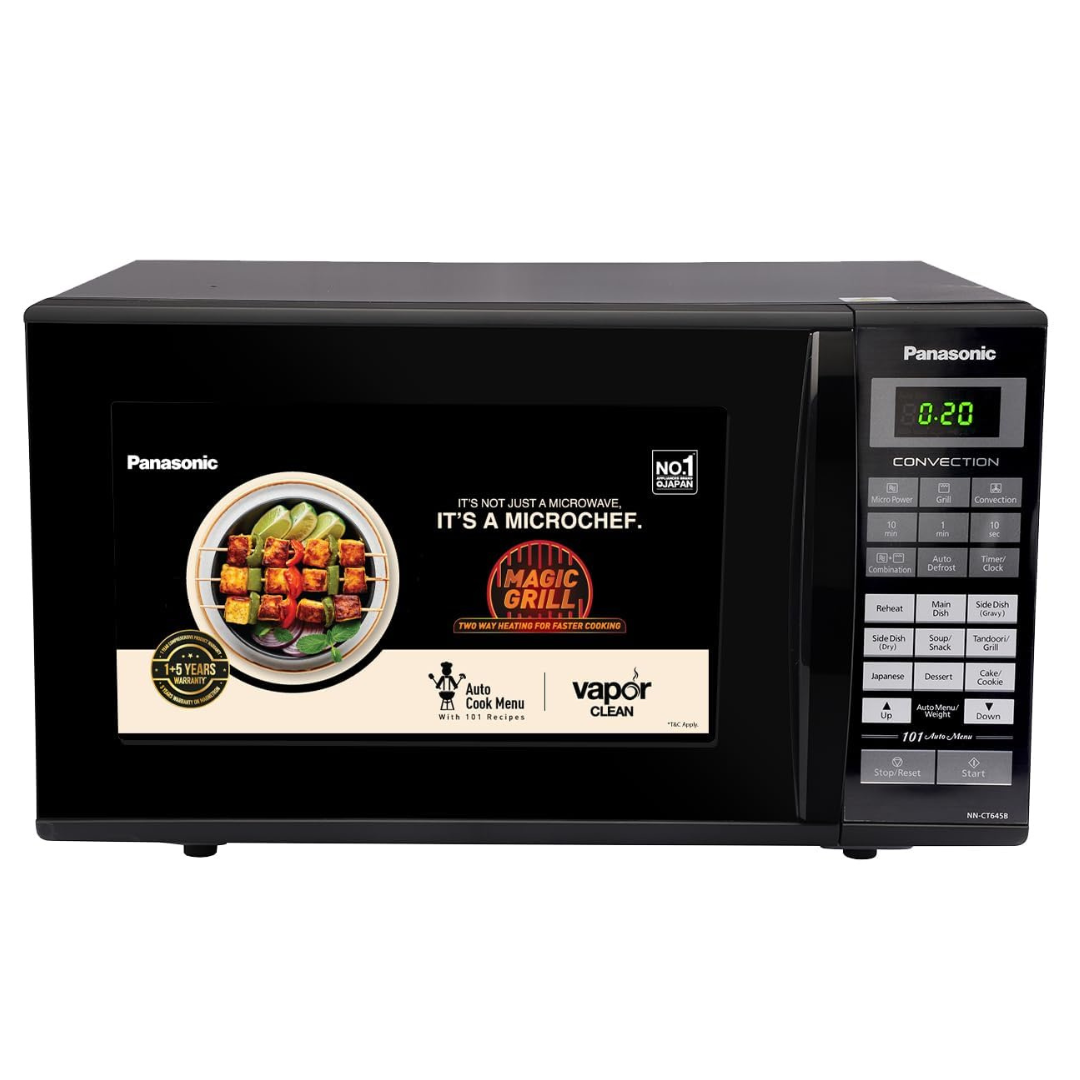 Panasonic 27 Litre Convection Microwave Oven with Starter Kit - NN-CD684BFDG