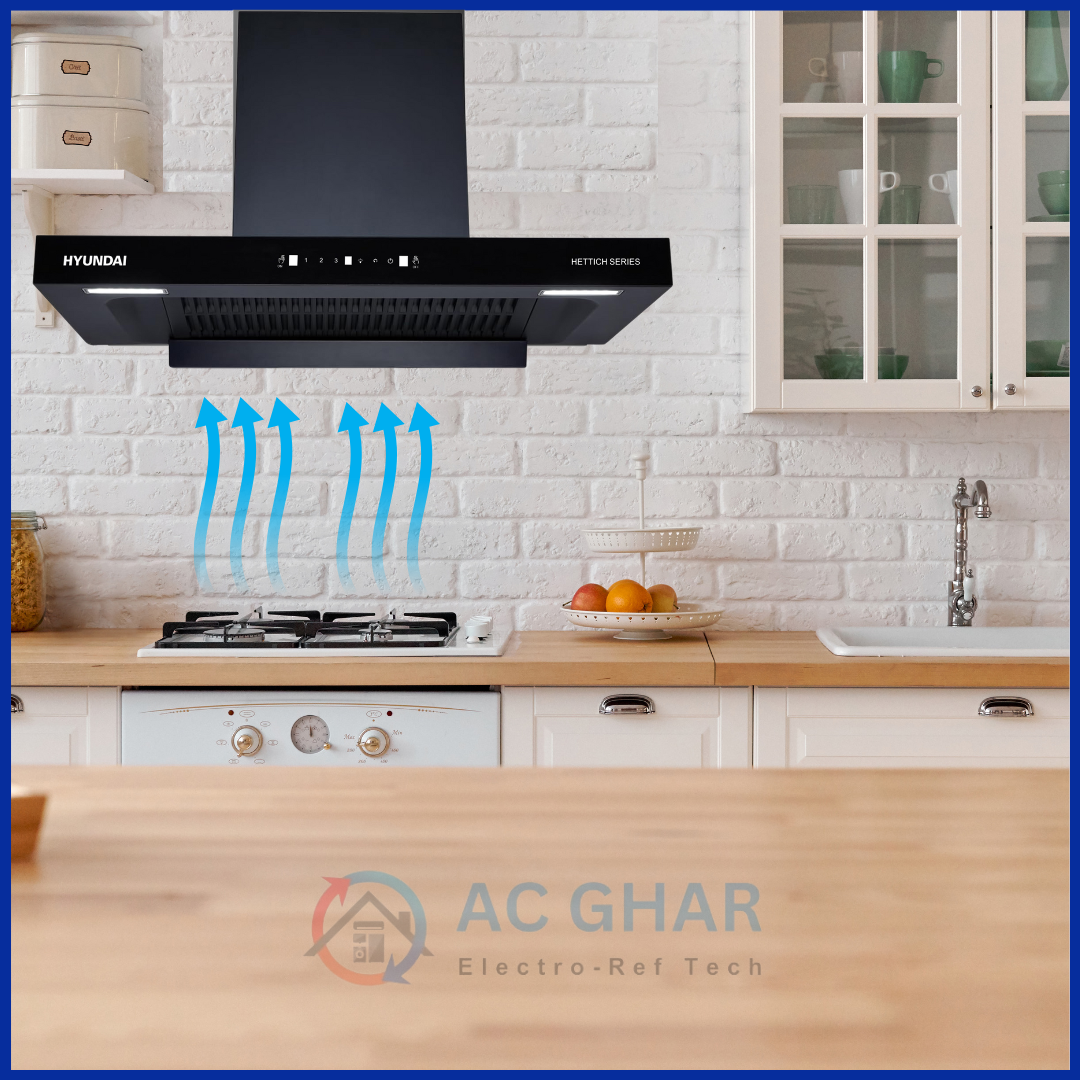 Hyundai 90 cm Slanted T-Shape Chimney - HYRH-90SD-106ST