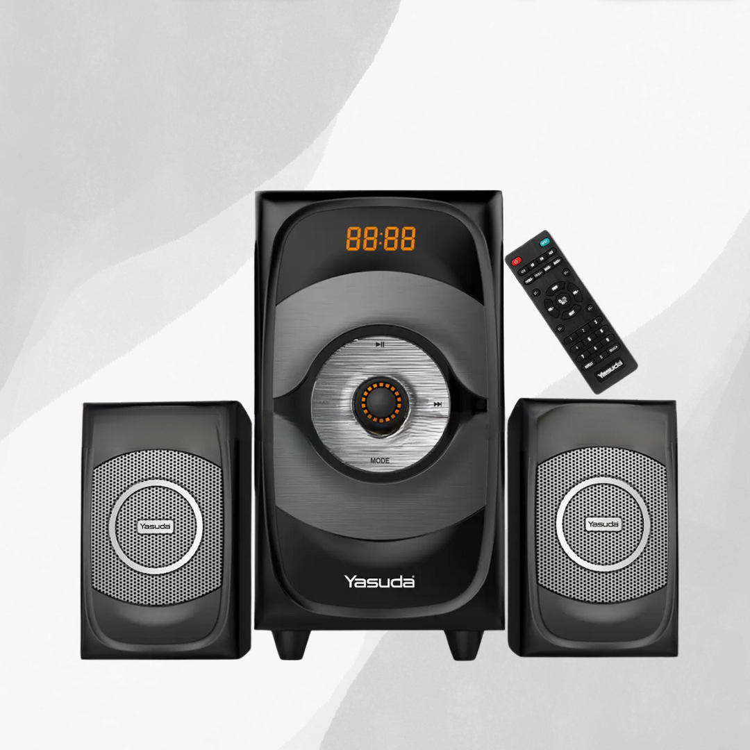 Yasuda 2.1 CH Bluetooth Speaker 15W+10W*2 with Remote - YS-210RT 