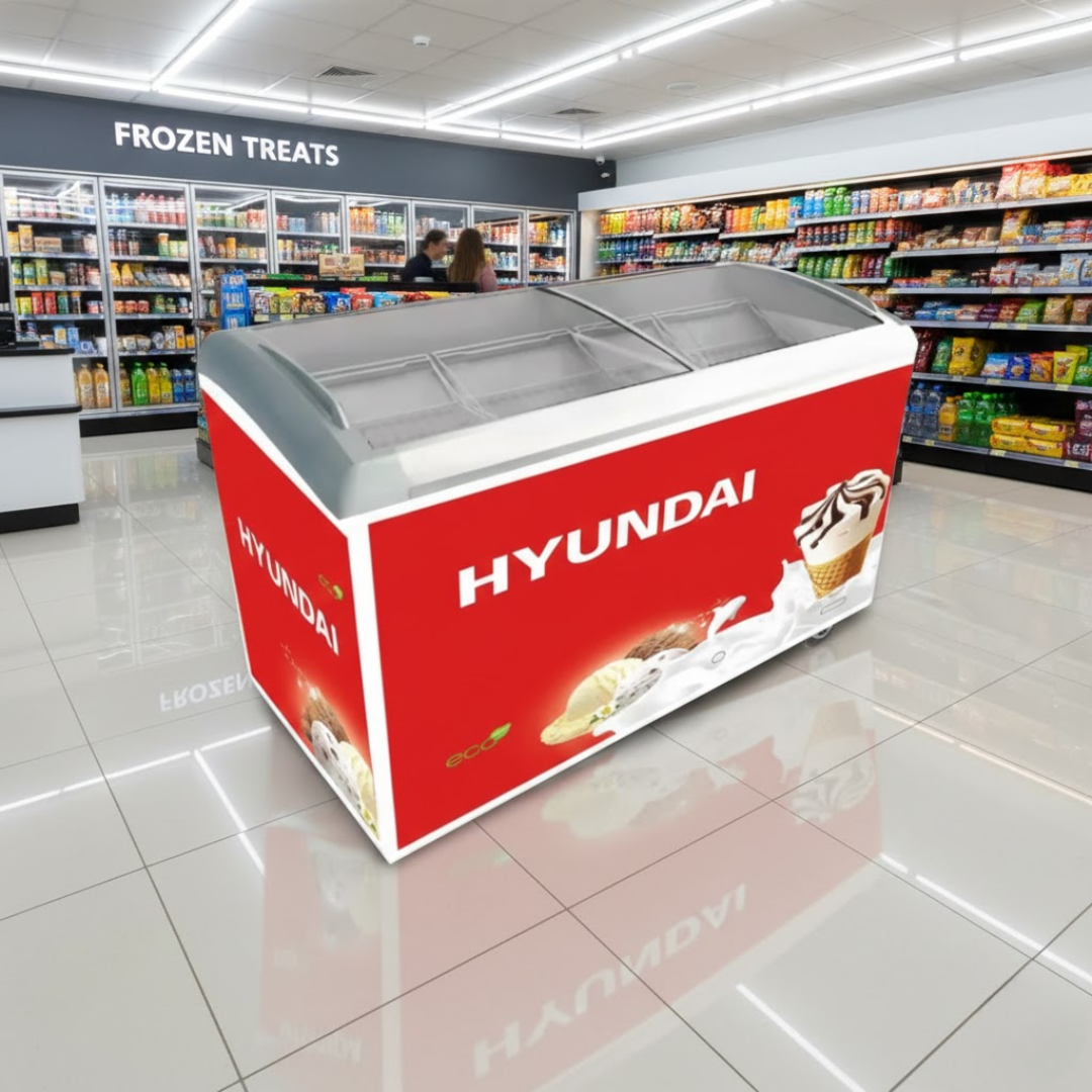 Hyundai 519 Liters Curved Glass Top Freezer SD519 (HYU519CU)