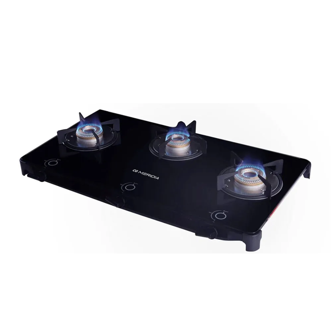 CG Meridia 3 Burner Gas Stove - Glass Top - CGMRGS302H