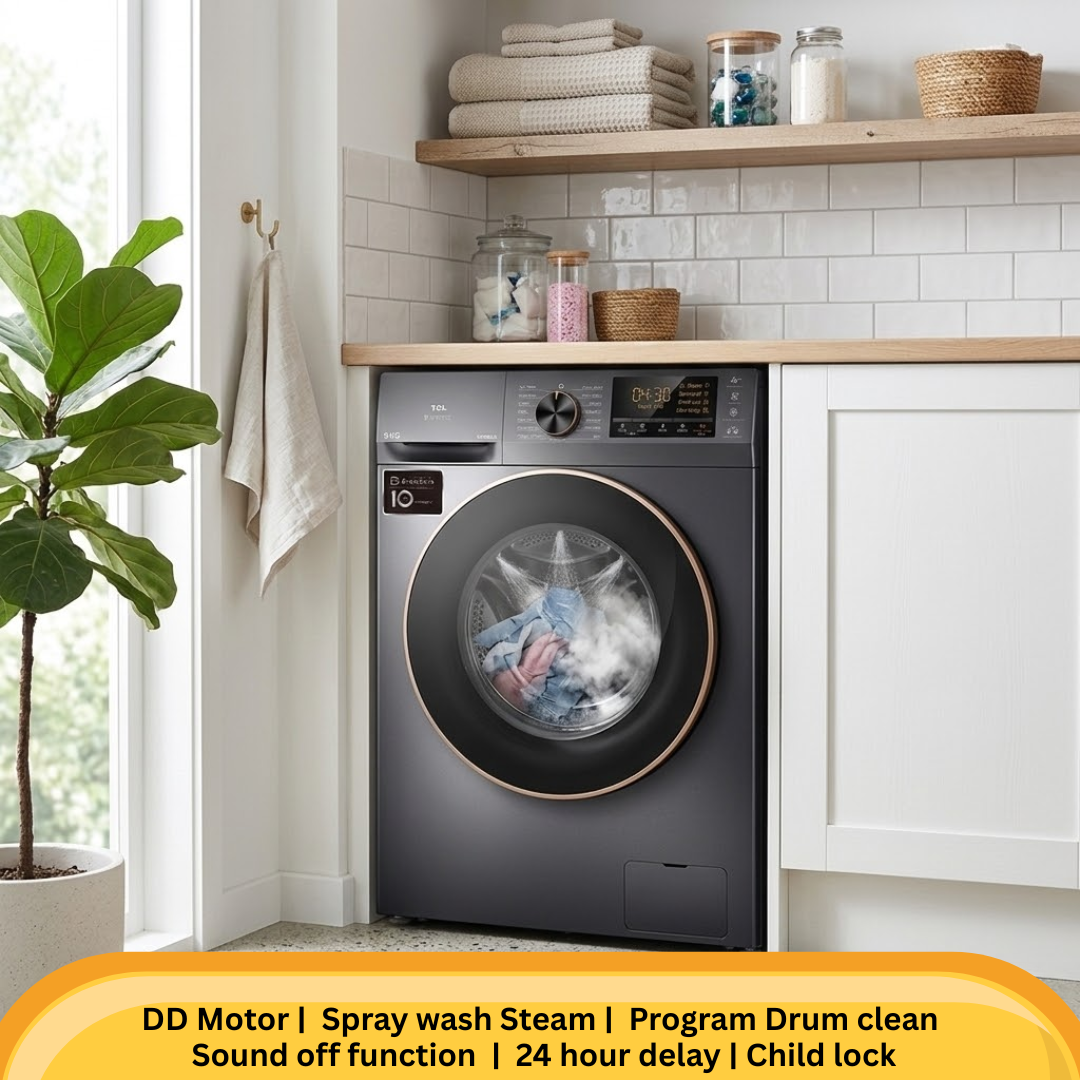 TCL 9 Kg Front Load Washing Machine - P1109FLG
