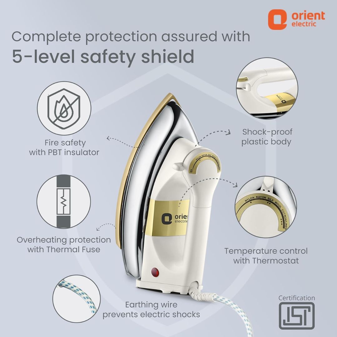 Orient 1100 W Orient Ultimate Plus Dry Iron - DIUTP11WM