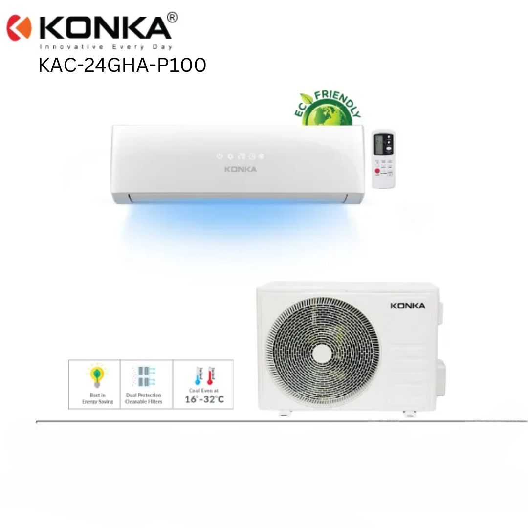 Konka 2.0 Ton Inverter Split Wall Mount Air Conditioner (KAC-24GHA-P100)