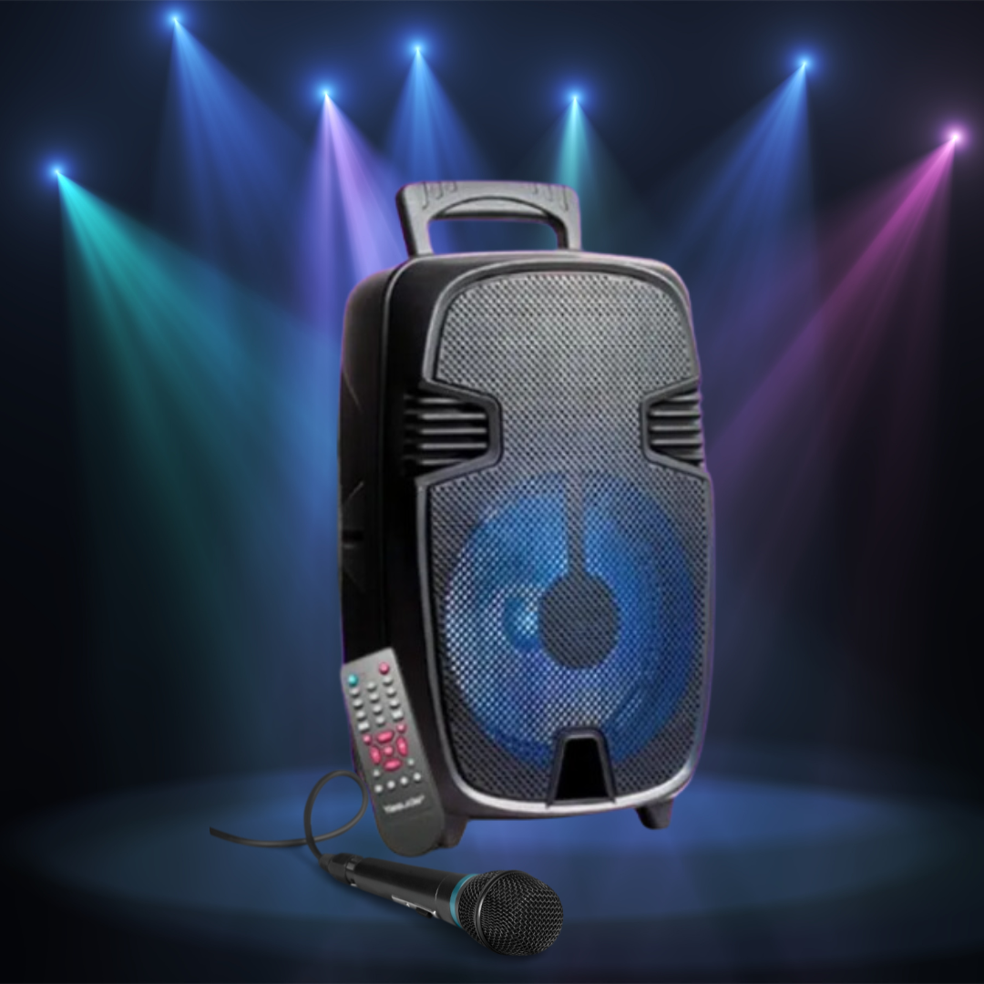 Yasuda 8 Inch Trolley Speaker with Wired Mic - YS-8TS10