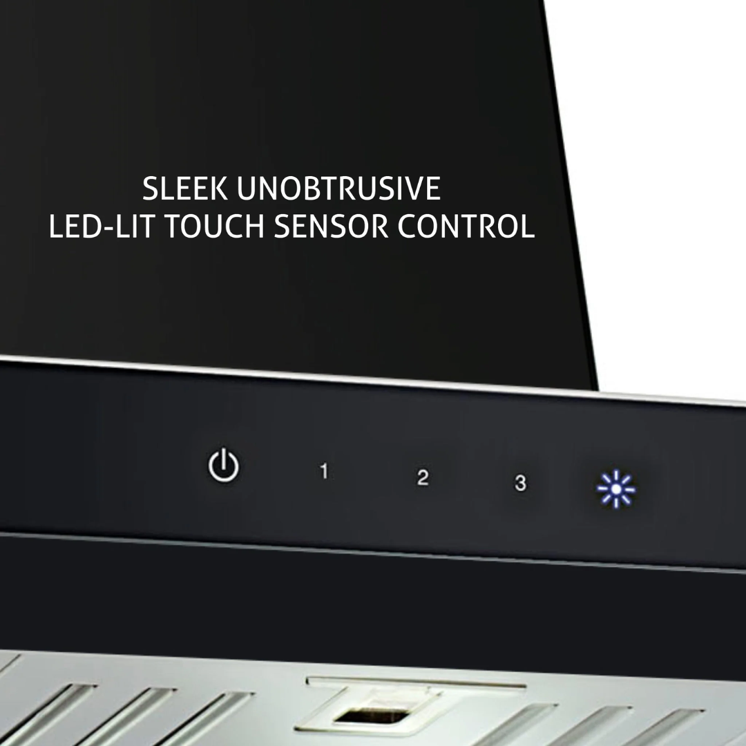 Glen 60 cm Pyramid Shape Baffle filter Kitchen Chimney - CH 6050 Junior DX BLK