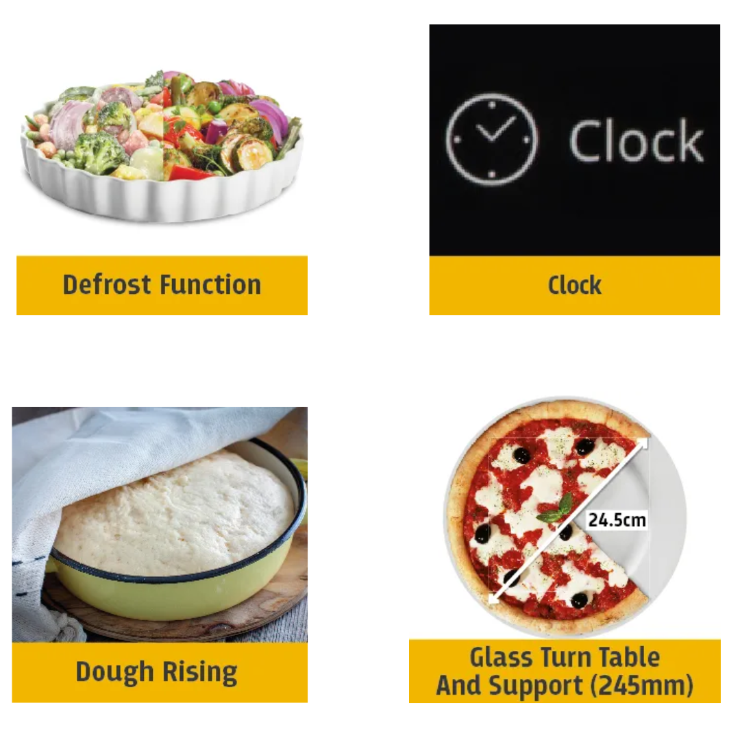 Whirlpool 20Ltr Microwave Oven - MAGICOOK PRO 20SE BLACK