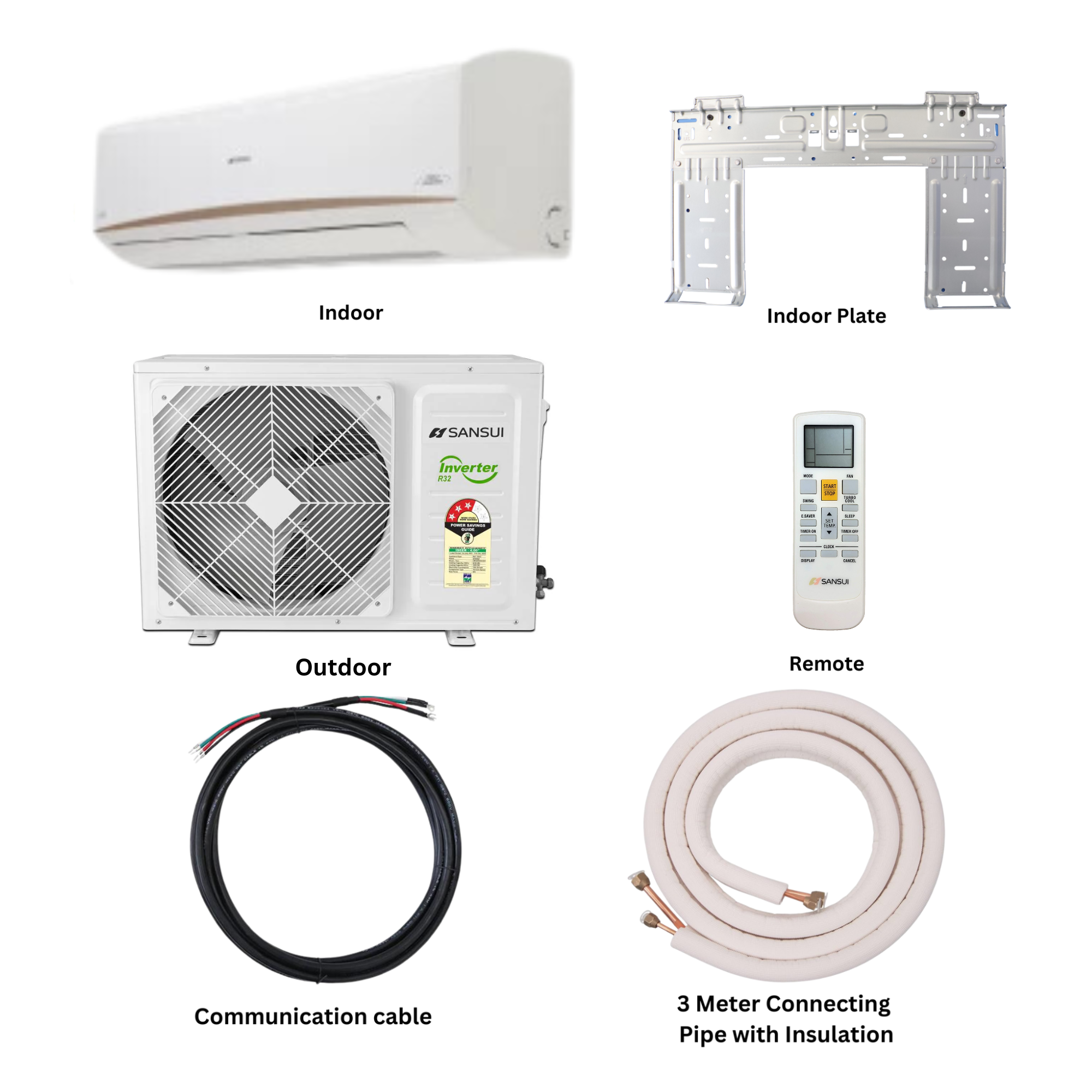 Sansui 1.5 Ton Deluxe Inverter Wall Mount Smart Air Conditioner - WiFi