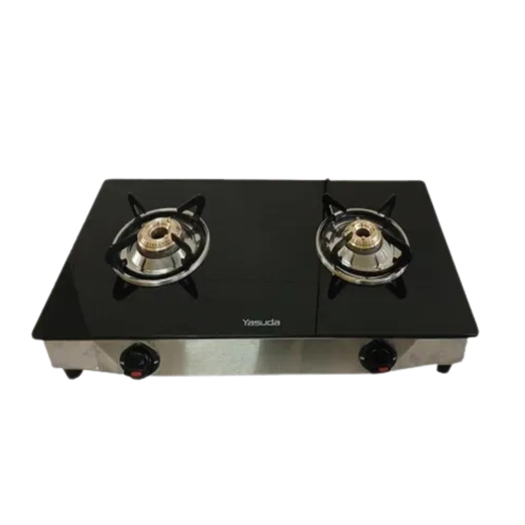 Yasuda 2 Burner Auto Glasstop Gas Stove - YS-GSP02