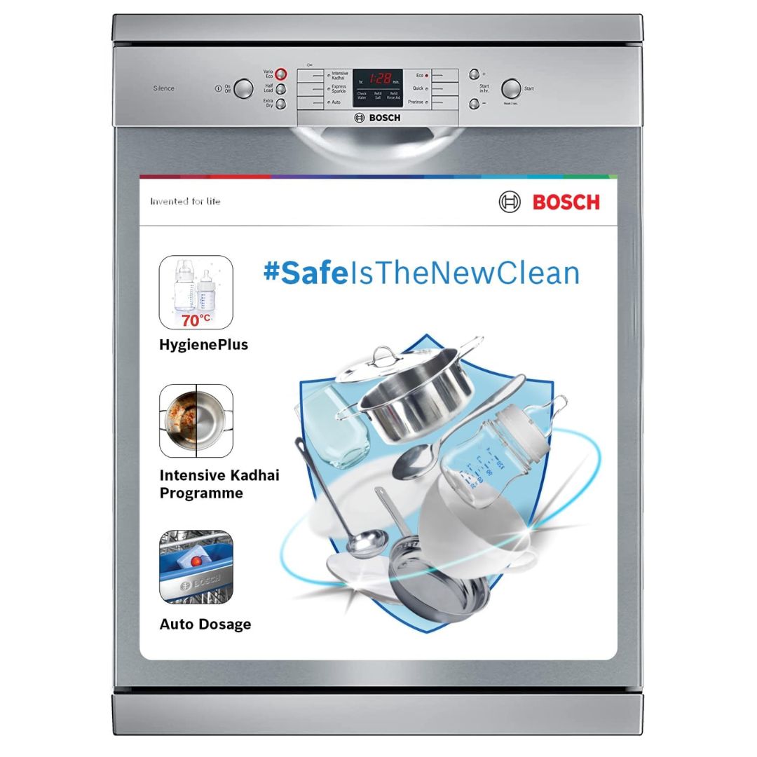 Bosch 13 Place Settings Free Standing Dishwasher - SMS66GI01I