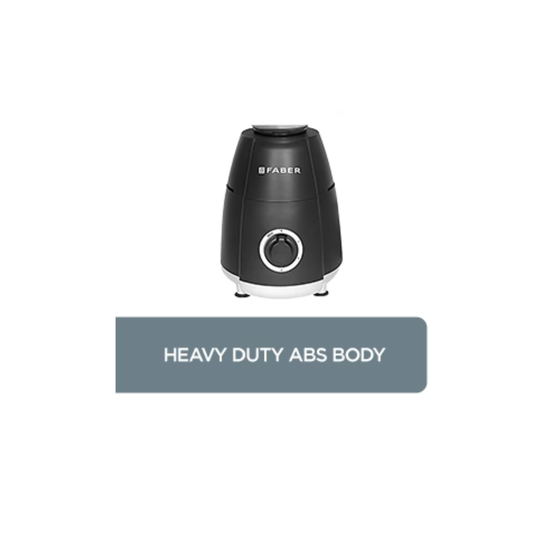 Faber Crown 800W 3 Jar Blender Mixer Grinder - FMG CROWN 800 W 3J NERO 