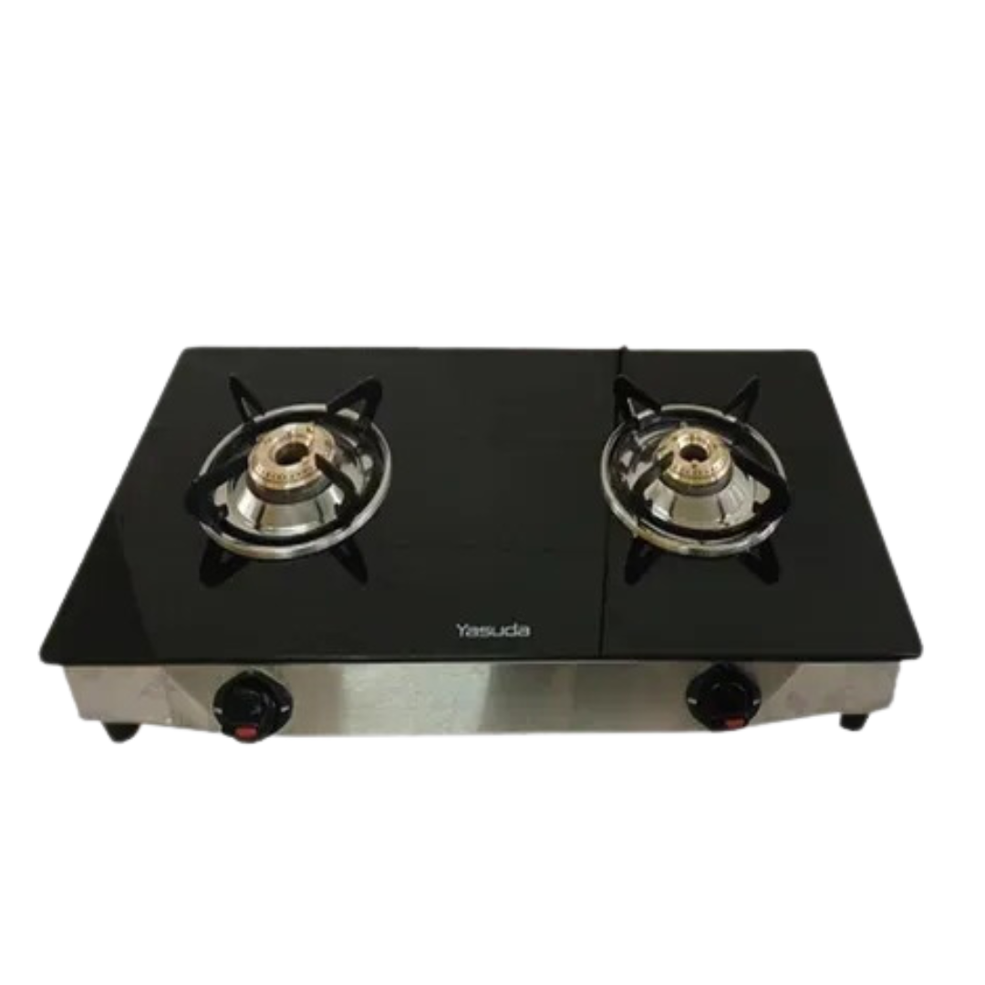 Yasuda 2 Burner Premium with Auto Stainless Steel Gas Stove - YS-DB08 Auto