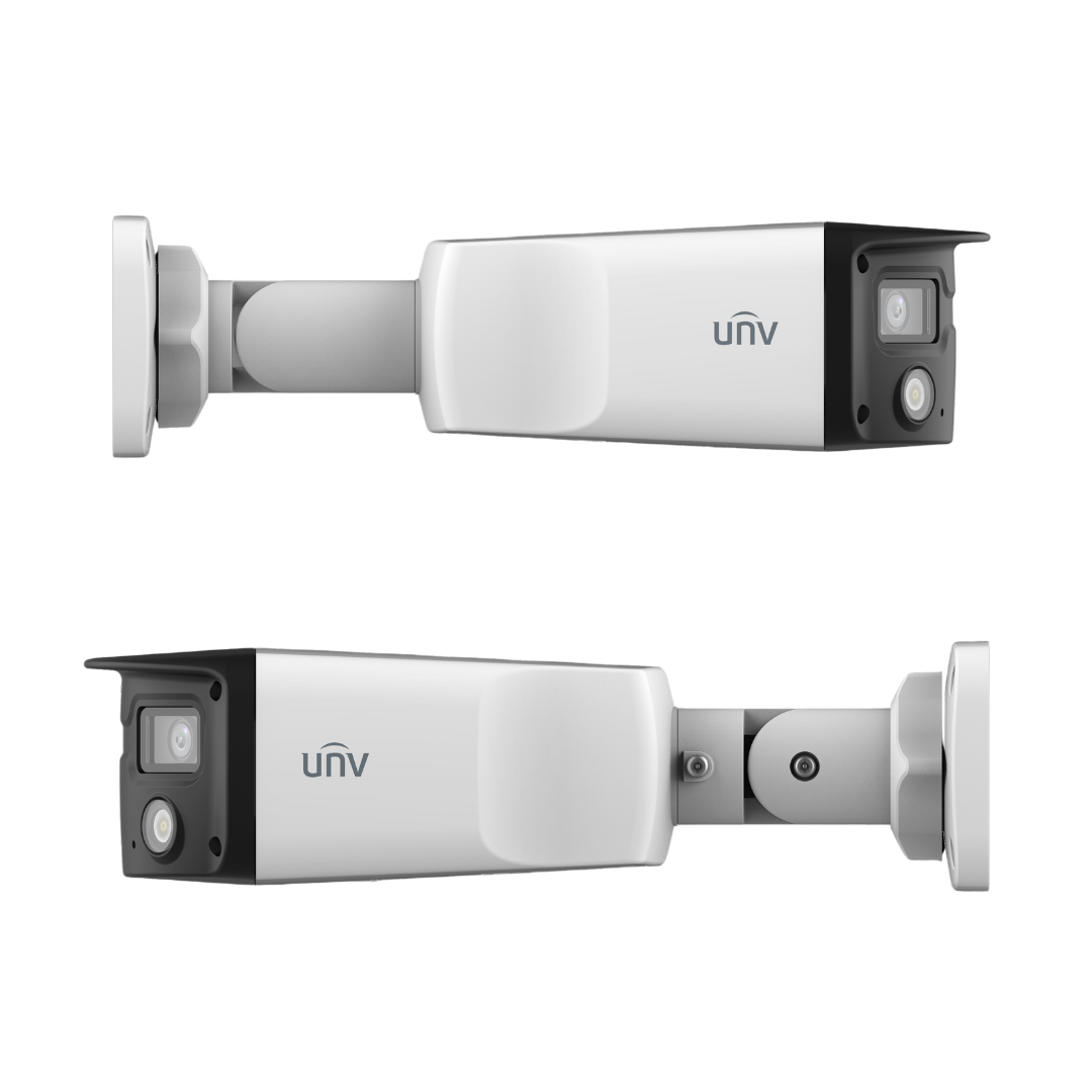 Uniview 4 MP Dual Lens ColorHunter Bullet IP Camera - IPC2K24SE-ADF40KMC-WL-I0
