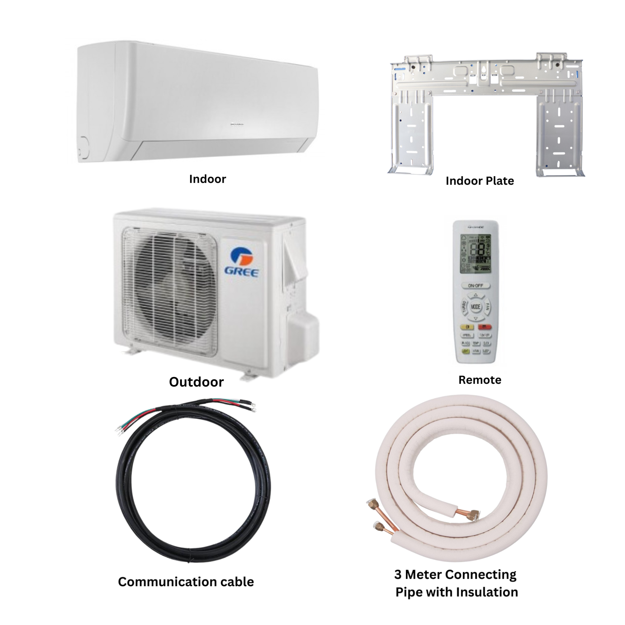 GREE 2.0 Ton DC Inverter Pular Series Wall Mount Air Conditioner