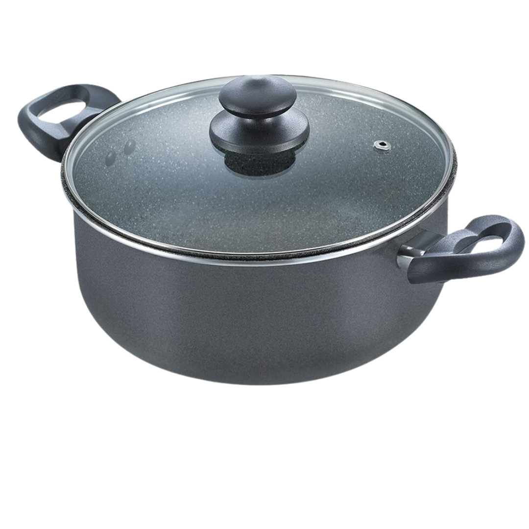 Prestige 36310 2.3 Ltr OMG DLX Aluminium Non-Stick Milk Pan with Glass Lid