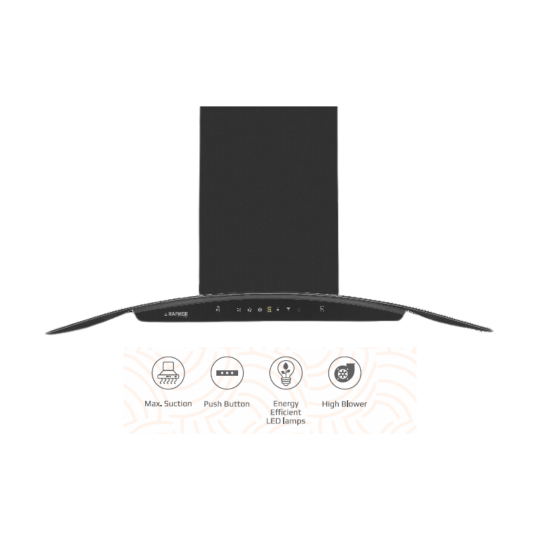 Hafner 90 cm Auto Clean Chimney - HOOD CROWN 90CM