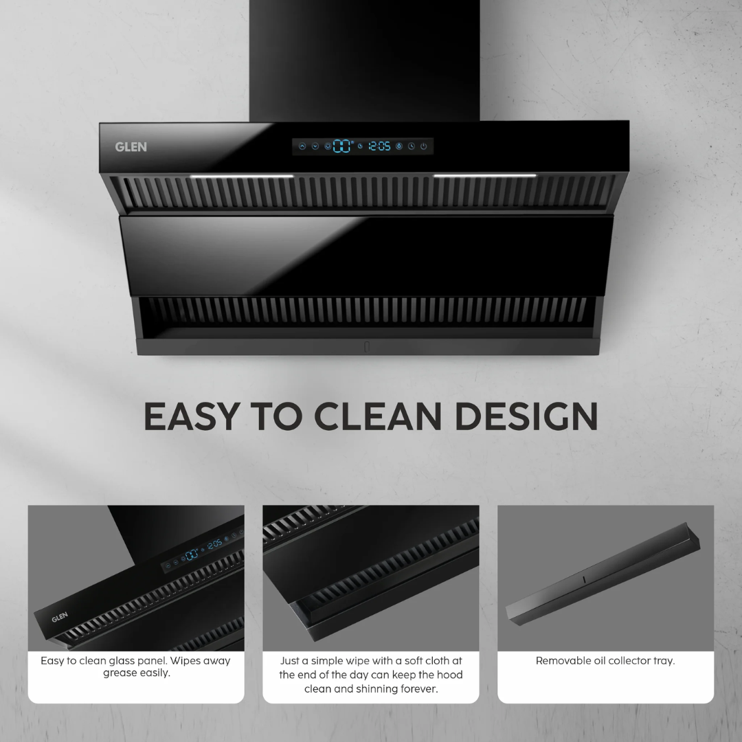Glen 60 cm Auto Clean Chimney - CH 6074 BLDC MS AC 
