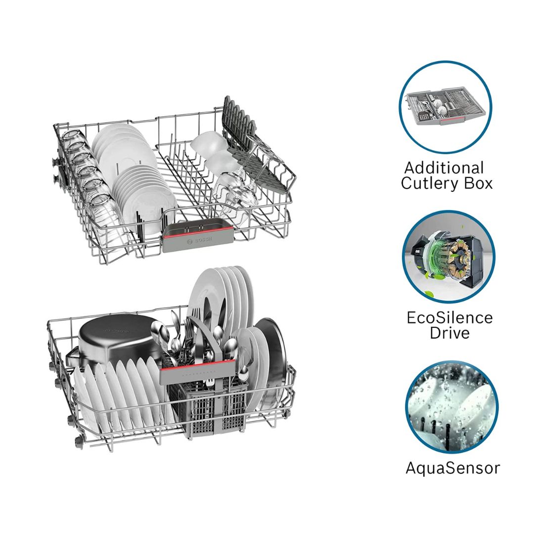 Bosch 13 Place Settings Free Standing Dishwasher - SMS66GI01I