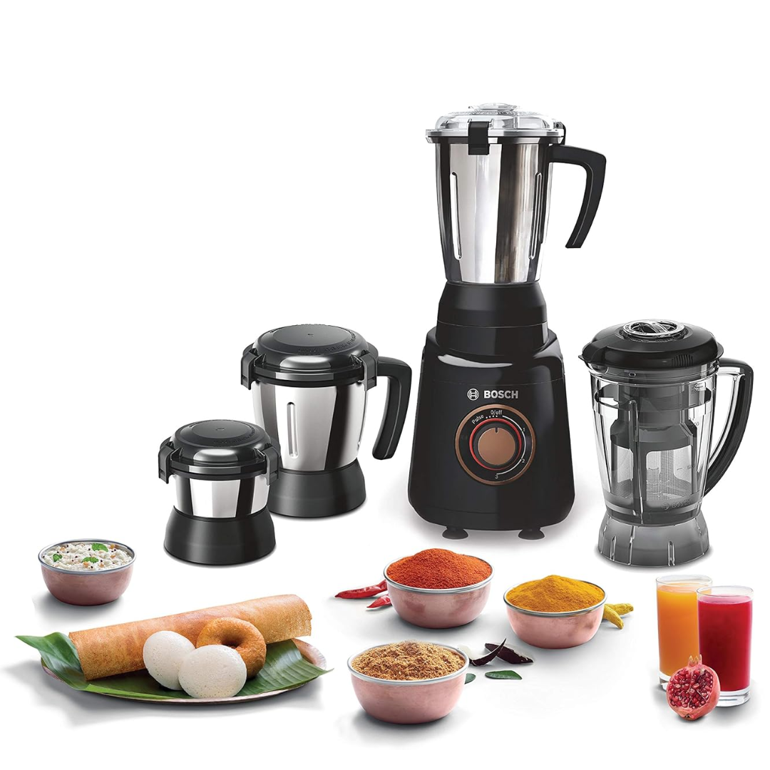 Bosch 4 Jar 750W TrueMixx Bold Mixer Grinder - MGM6644BIN