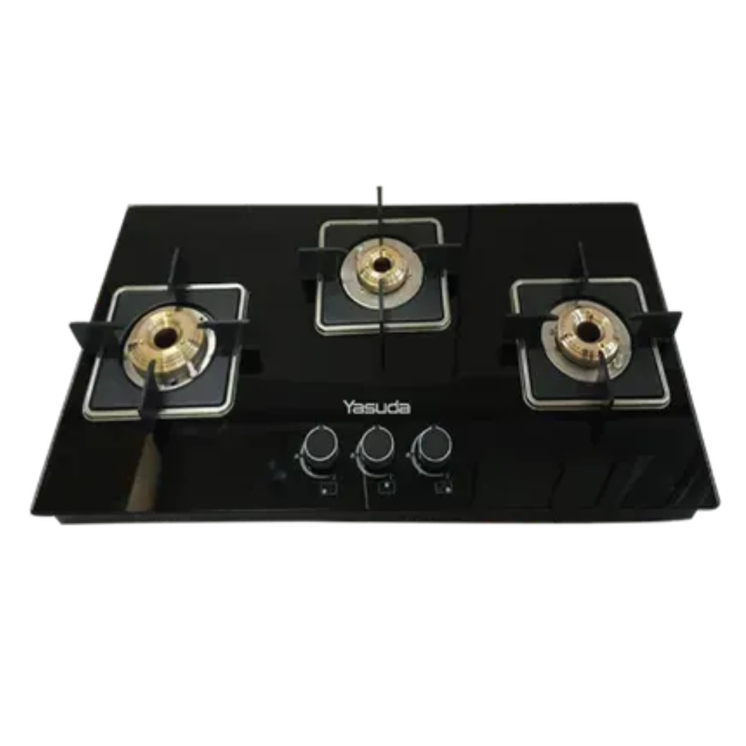 Yasuda 2 Burner Auto Glasstop Gas Stove - YS-GSP02