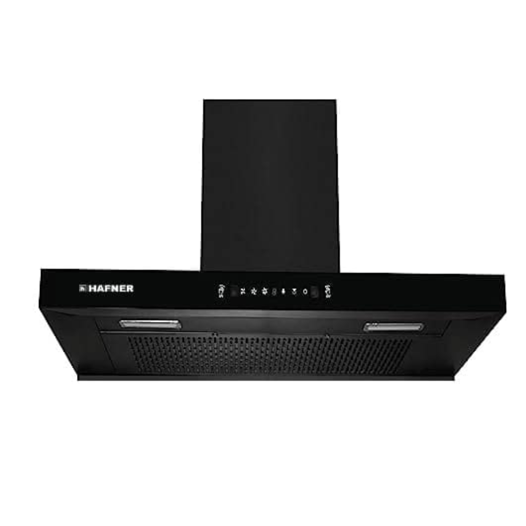 Hafner 90 cm Auto Clean Chimney - HOOD MARVY BK 90CM