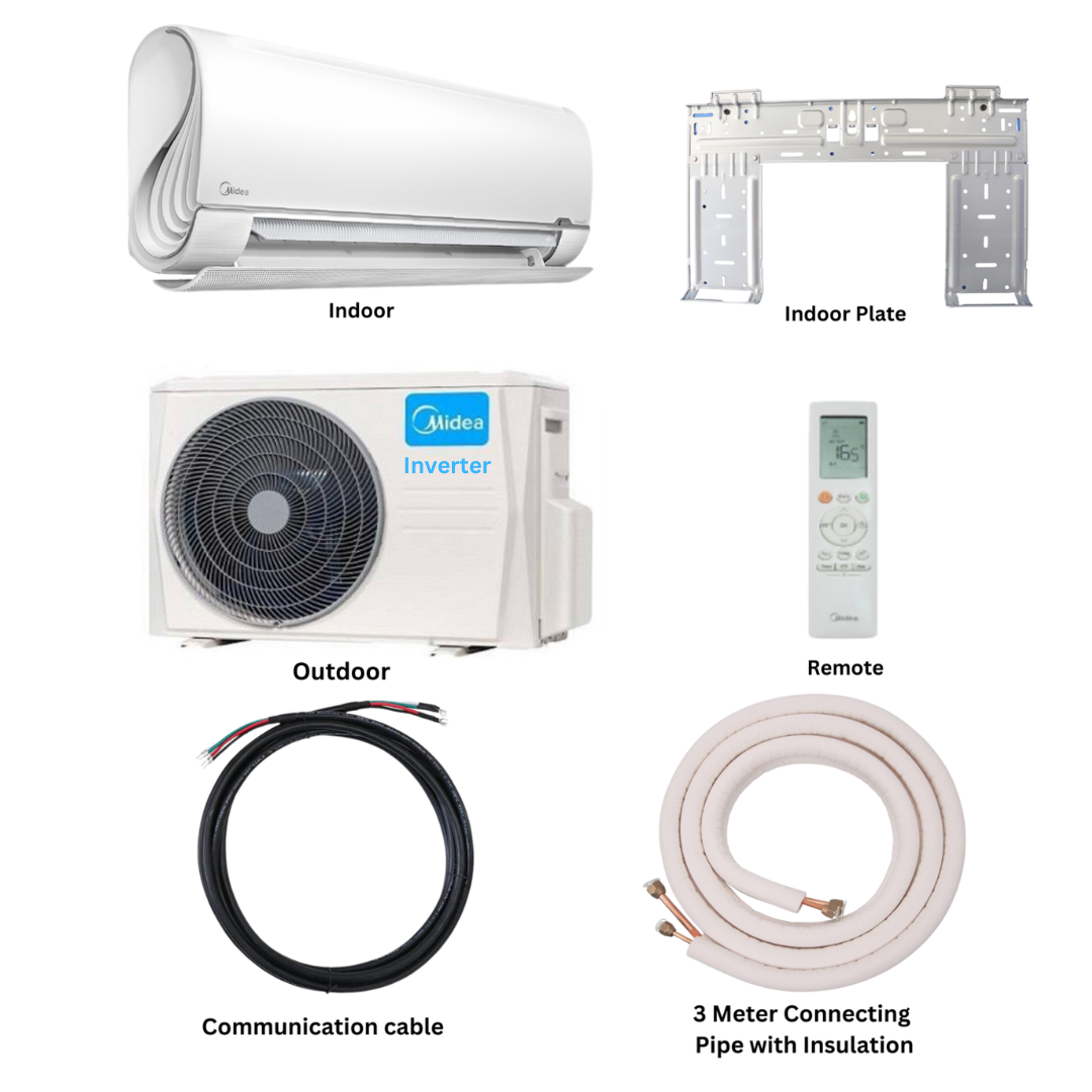 Midea 1.0 Ton BreezeleSS+ Inverter Type Wall Mount Air Conditioner