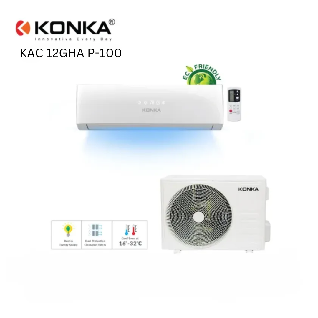 Konka 1.0 Ton Split Wall Mount Air Conditioner (KAC-12GHA-P100)