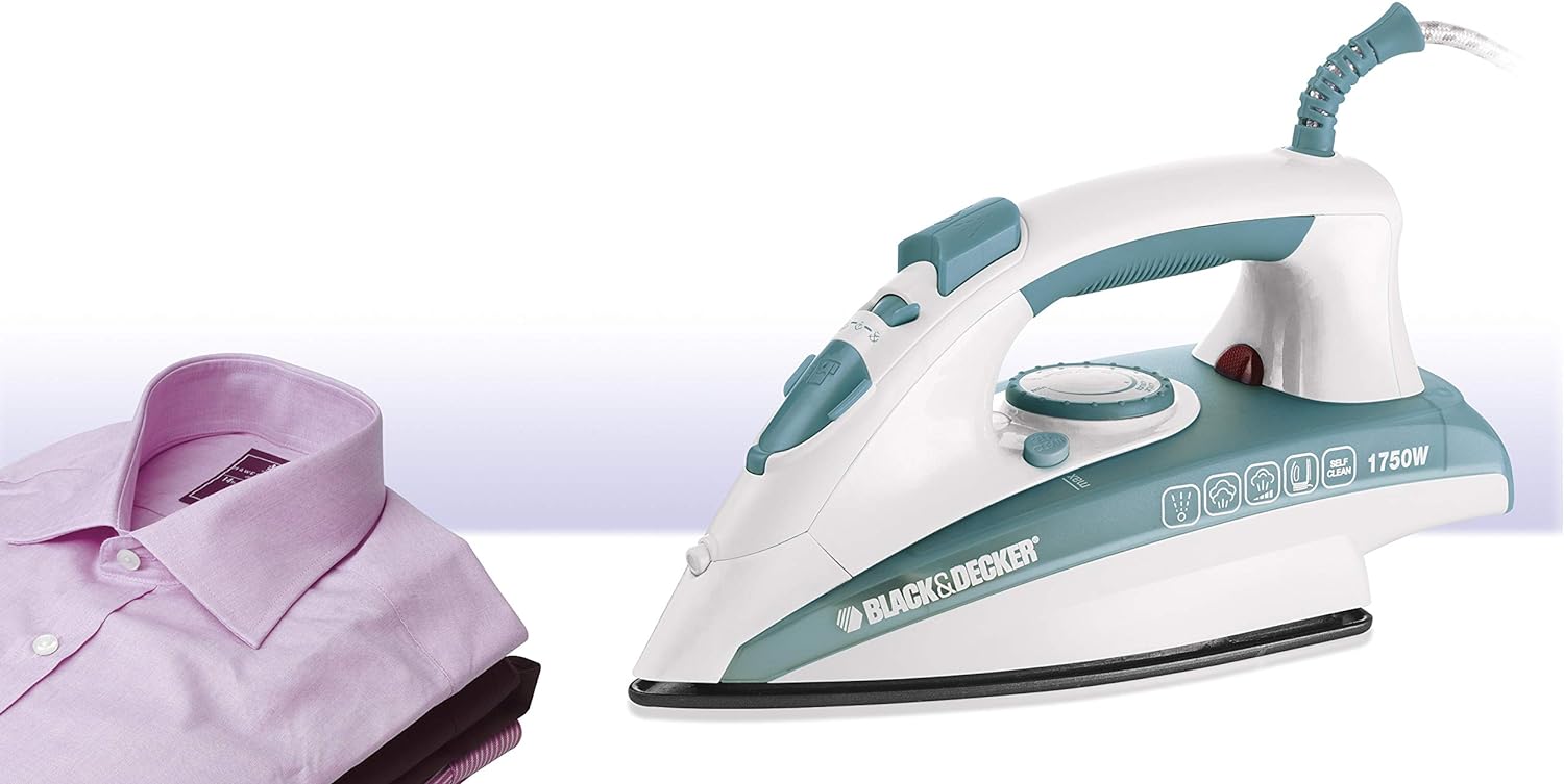 Black+Decker 1750W Steam With Ceramic Soleplate Iron - X1600-B5