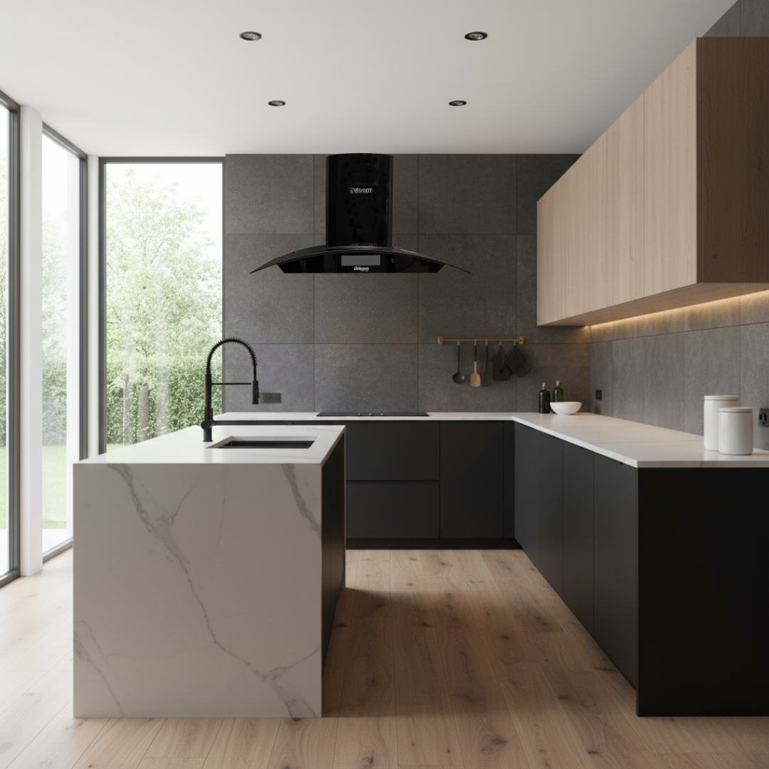 Dikom 90 CM Kitchen Chimney/Range Hood - TBG-HT9009-DKRH