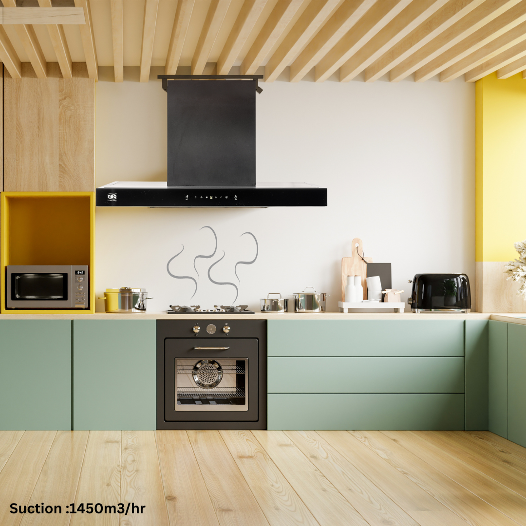 Neo 90 cm Filterless Wall Mount Chimney - Elite  