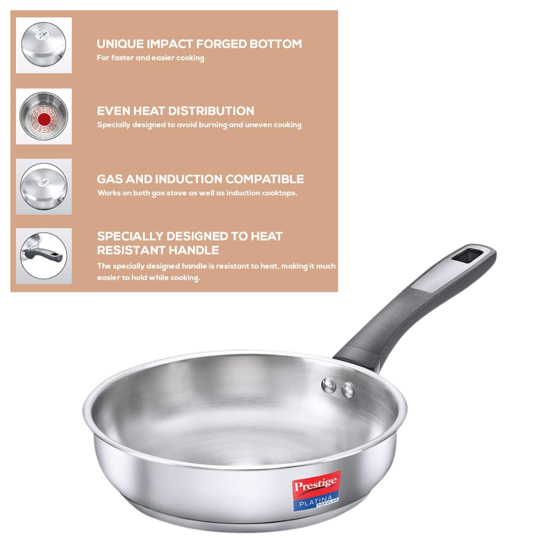 Prestige SS Platina Popular Fry Pan 36152 240 mm  