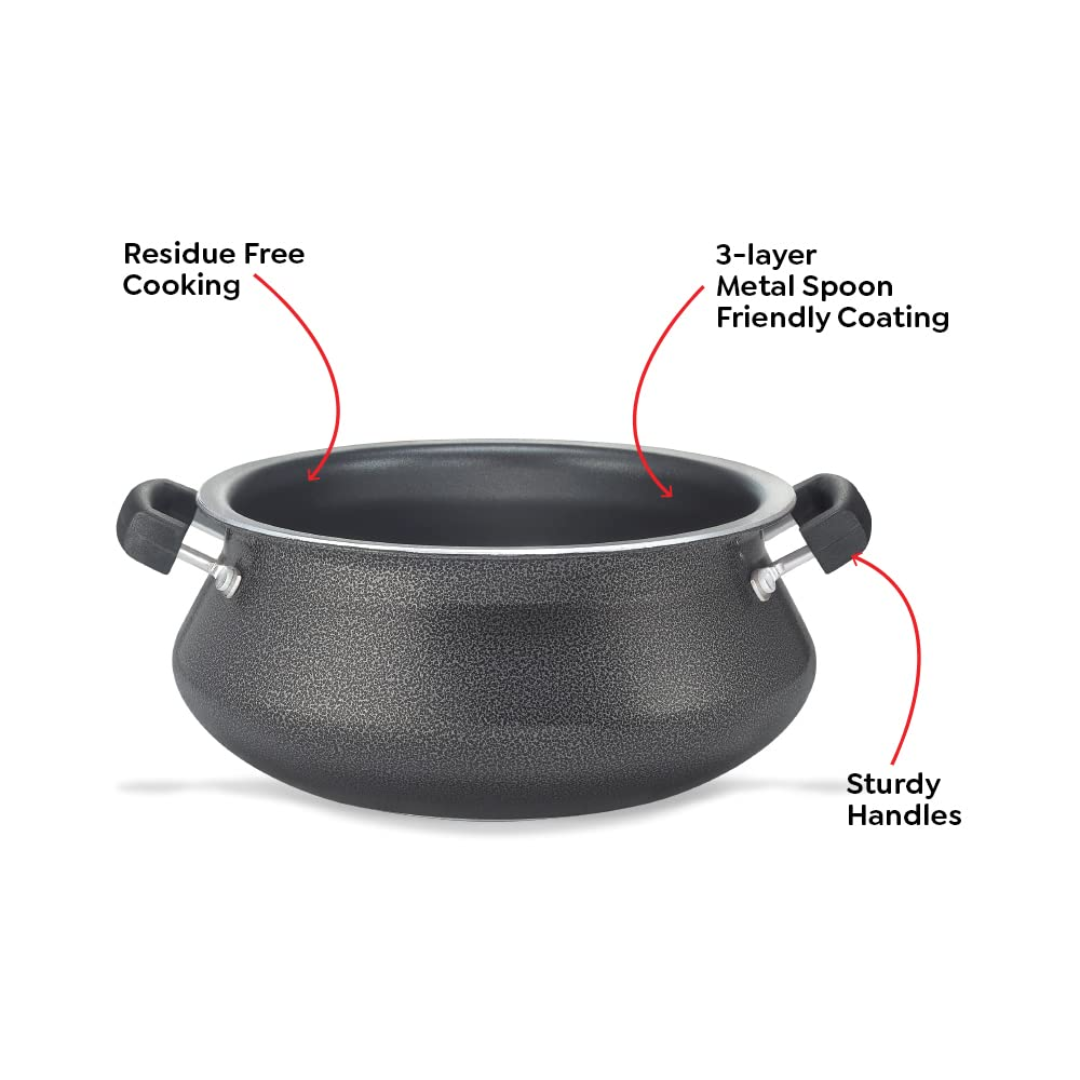 Prestige 30732 OMG 4 Ltr Non Stick Handi with SS Lid Select Plus Jr. Handi