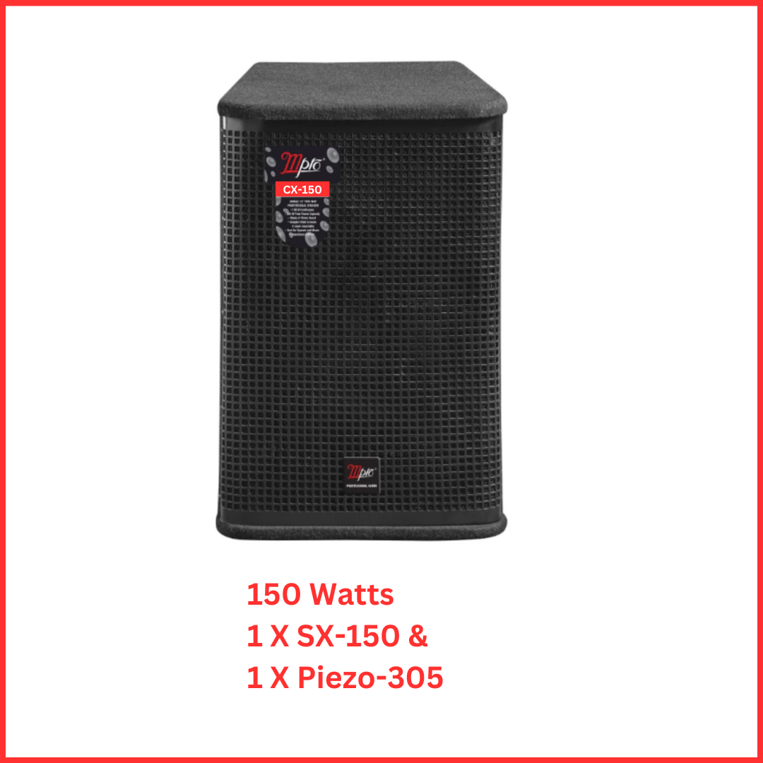 Mpro 1 x 12” Sound Columns (Carpet Finish) - CX-150