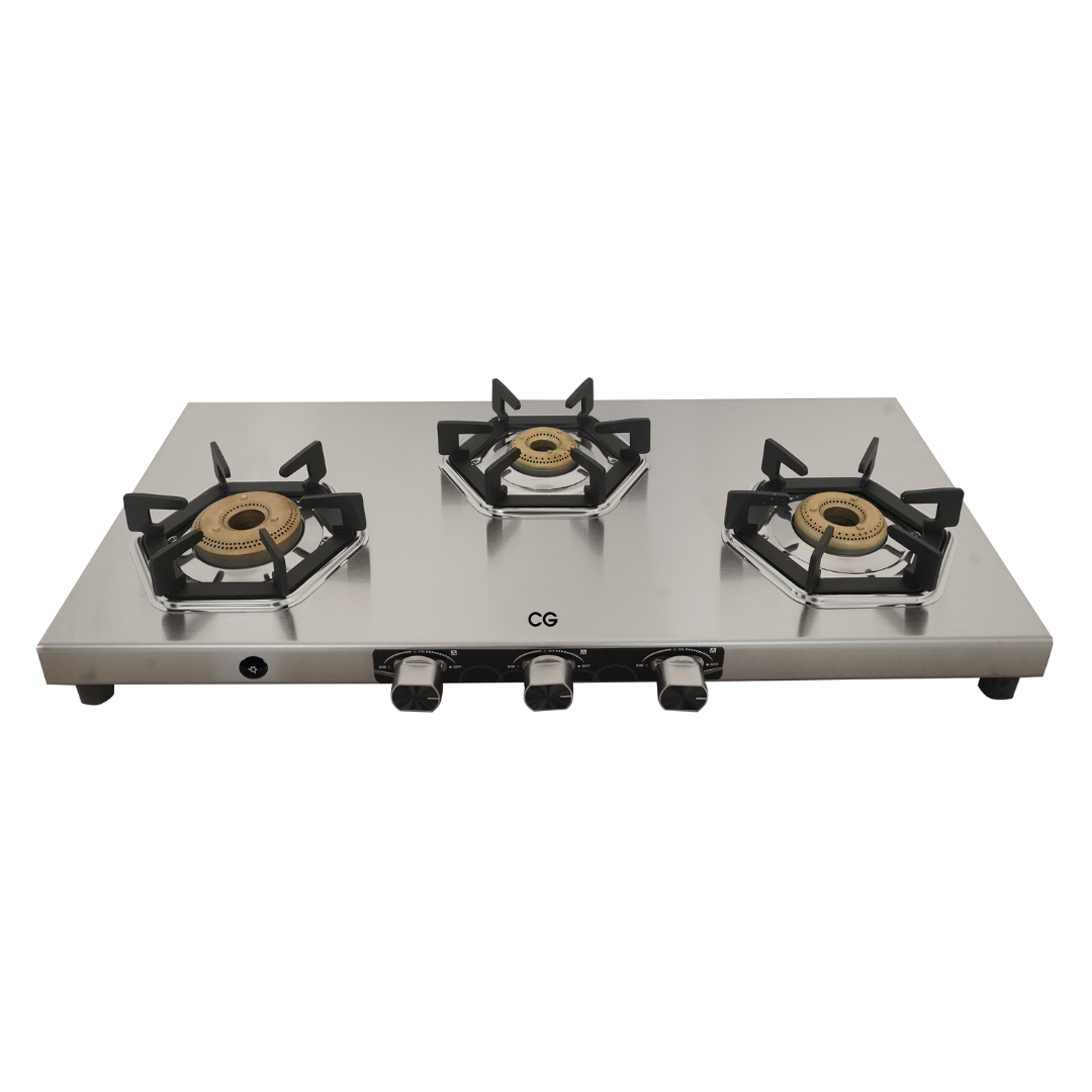 CG 2 Burner Stainless Steel Gas Stove - CGIGNITE 2BSH