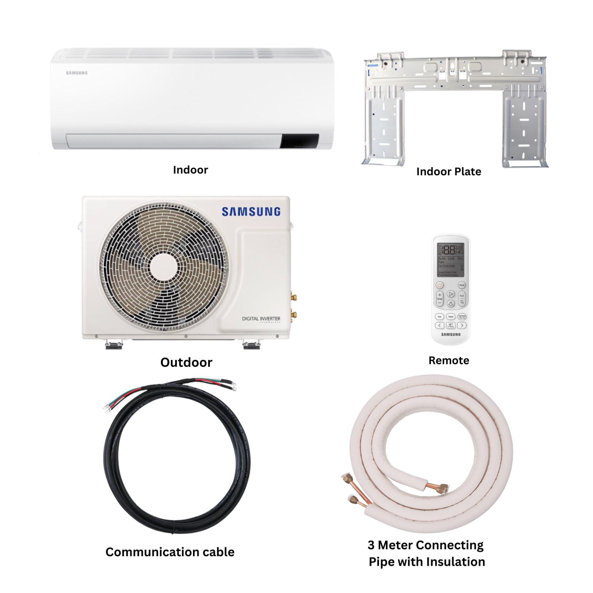 Samsung 1.0 Ton Inverter Wall Mount 5-in-1  Air Conditioner
