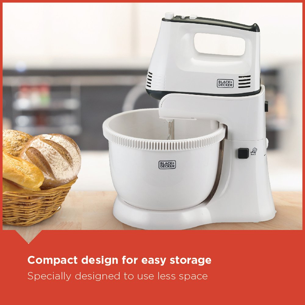 Black+Decker Bowl And Stand Mixer 300W - M700-B5