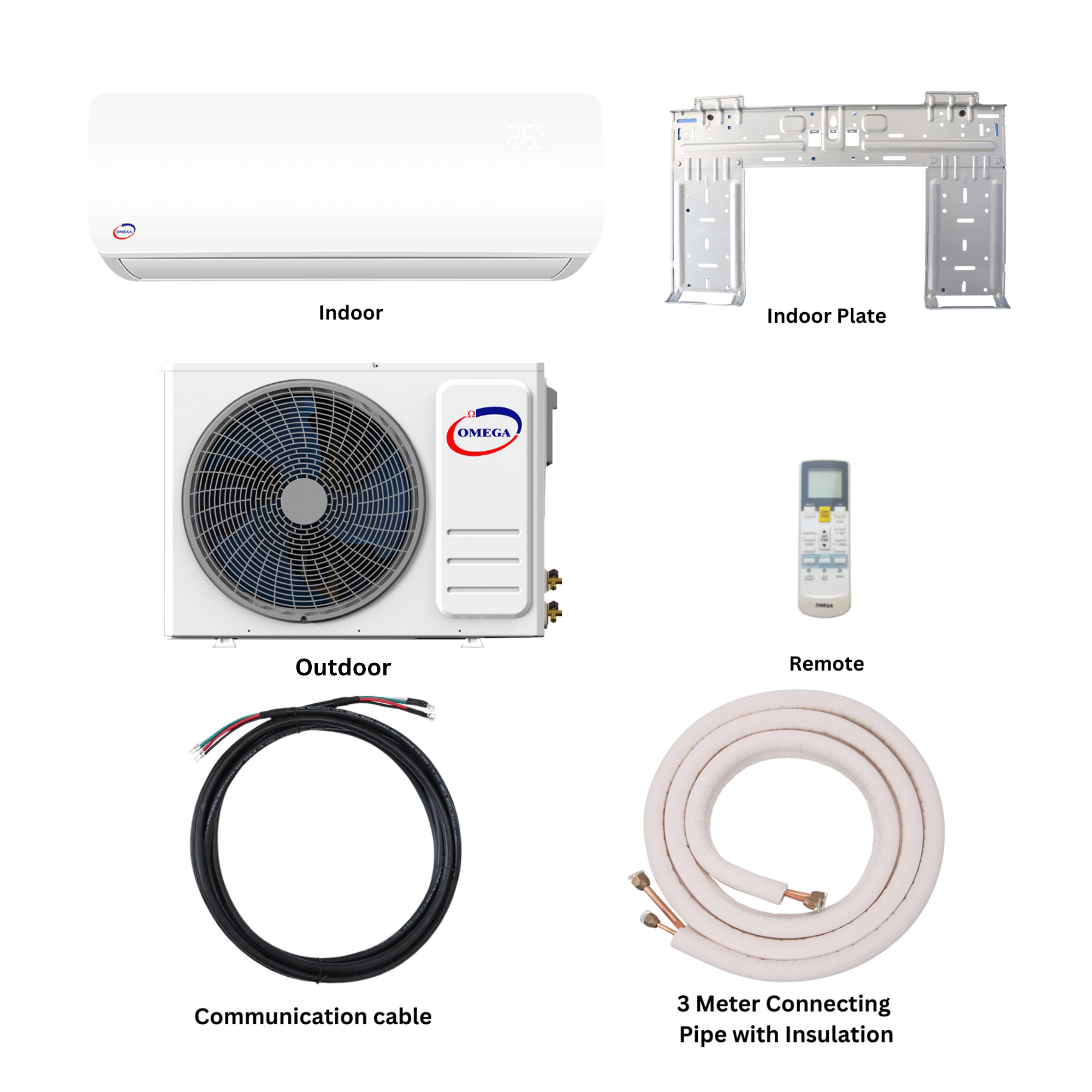 OMEGA 2 Ton Non-Inverter Wall mount Air Conditioner