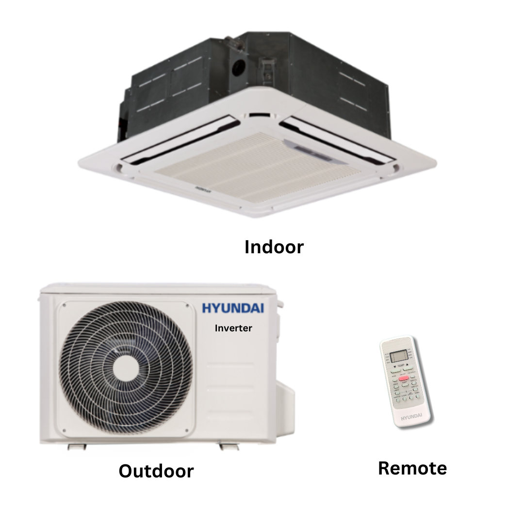 Hyundai 1.5 Ton Ceiling Cassette Air Conditioner - HYCC-18GRN1